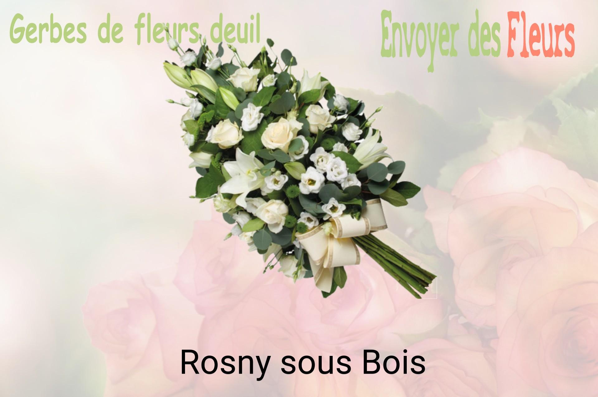Gerbe de fleurs de deuil livrée à Rosny-sous-Bois